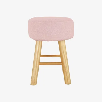 Habitat Habitat Sophie Small Fabric Footstool - Pink