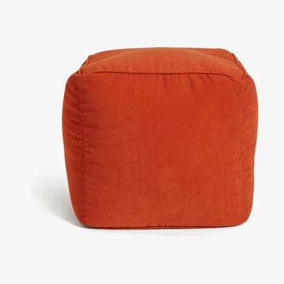 Habitat Habitat Mid Century Pouffe - Orange