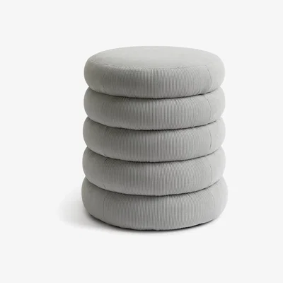 Habitat Habitat Corded Fabric Footstool - Grey