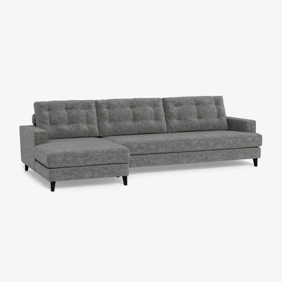 Heal's Heal's Mistral LHF Corner Sofa Melton Wool Shale Natural