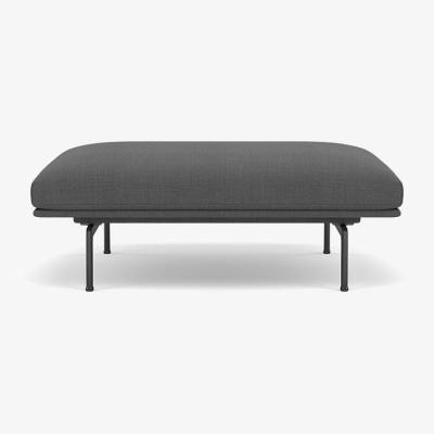 Heal's Muuto Outline Pouf Vidar Fabric Dark Blue 554 - Heal's UK Furniture