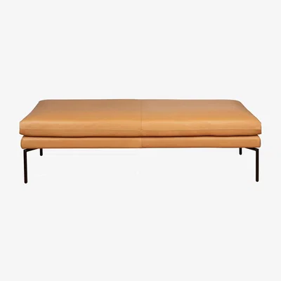 Heal's Heal's Matera Bench (160cm) Loop Boucle Granite Black Feet - Heal's UK Furniture