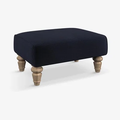 John Lewis Tetrad Cosy Club Lewis Footstool, Light Leg