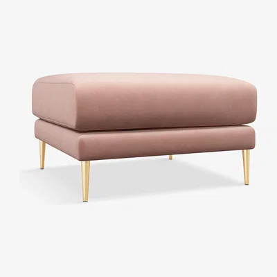 John Lewis Swoon Mendel Ottoman, Gold Leg