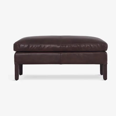 John Lewis Halo Groucho Leather Footstool