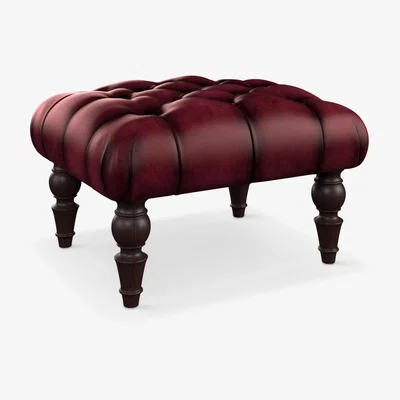 John Lewis Tetrad Aughton Leather Footstool