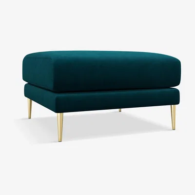 John Lewis Swoon Mendel Ottoman, Gold Leg