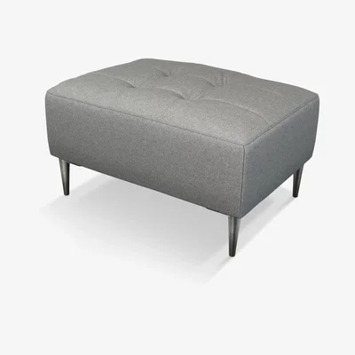 John Lewis John Lewis & Partners Draper Footstool, Metal Leg