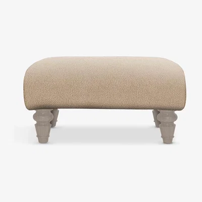 John Lewis Tetrad Cosy Club Lewis Footstool, Light Leg