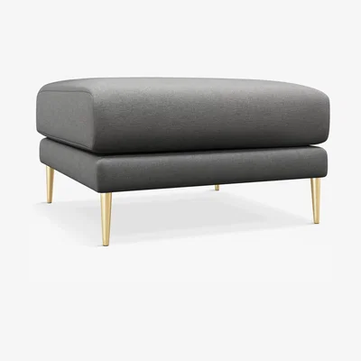 John Lewis John Lewis + Swoon Mendel Ottoman, Metal Leg