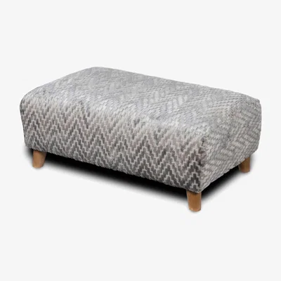 Knees Willis Ottoman Footstool - Patterned Fabric