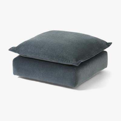 Made.com Fernsby Footstool, Atlantic Chenille