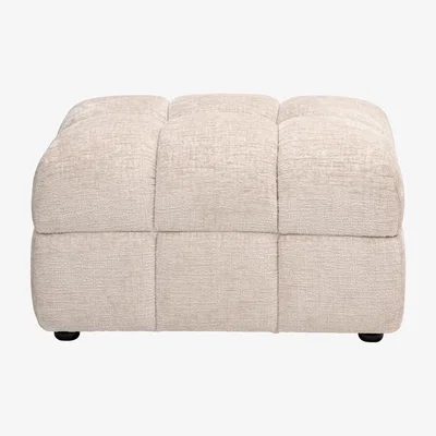 My Furniture Berlin Footstool – Light Taupe Chenille
