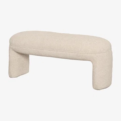 My Furniture Bolo Bench Ivory Chenille