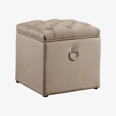 My Furniture Antoinette Storage Ottoman - Taupe