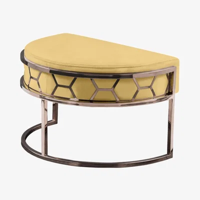 My Furniture Alveare Footstool Copper - Ochre