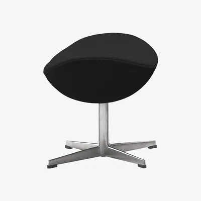 Made in Design Egg Footrest - Fabric version by Fritz Hansen Black