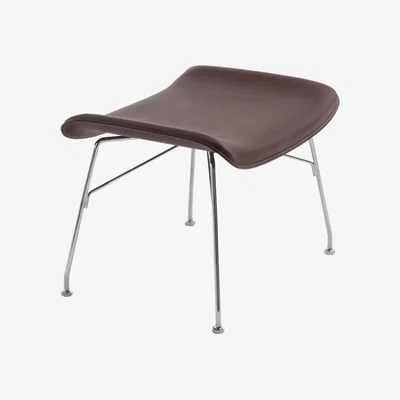 Made in Design K/Wood Footrest - / Moulded wood & leather by Kartell Natural wood
