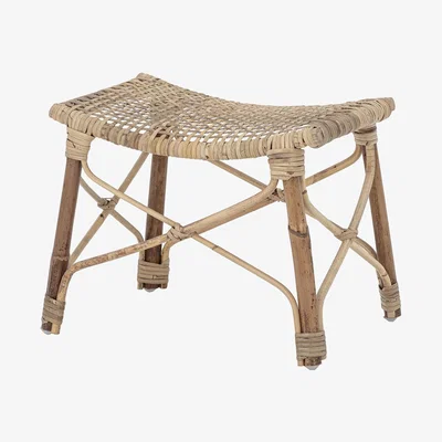 Made in Design Clotilde Footrest - / Hand-made - H 28,5 cm by Bloomingville Natural wood