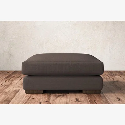 Nkuku Nkuku Guddu Dining Footstool | Make To Order | Large | Recycled Cotton Mocha