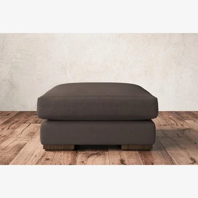 Nkuku Nkuku Guddu Dining Footstool | Make To Order | Medium | Recycled Cotton Mocha