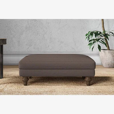 Nkuku Nkuku Marri Dining Footstool | Make To Order | Medium | Recycled Cotton Mocha