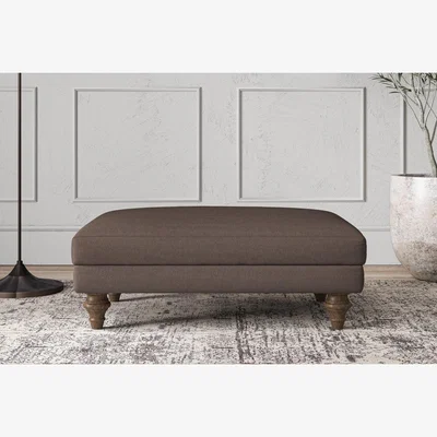 Nkuku Nkuku Deni Dining Footstool | Make To Order | Medium | Recycled Cotton Mocha