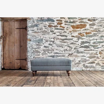 Nkuku Nkuku Marri & Deni Dining Footstool | Production Furniture | Black | 35 x 90 x 60 cm