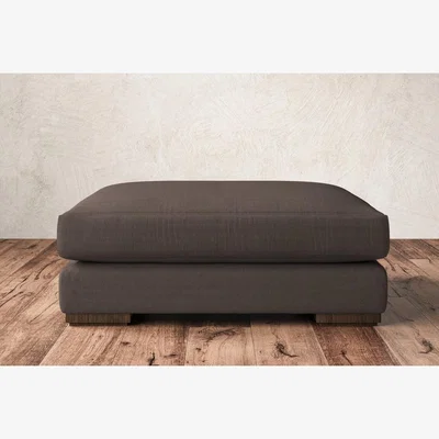 Nkuku Nkuku Guddu Dining Footstool | Make To Order | Grand | Recycled Cotton Mocha