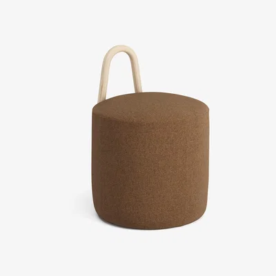 Nordic Nest Swedese Amstelle pouf small oak natural lacquer Main Line Flax 15
