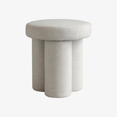 Nordic Nest 101 Copenhagen Big Foot stool linen White chalk