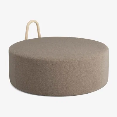 Nordic Nest Swedese Amstelle Sittpouf Fabric mainline flax 13 beige large ash handle