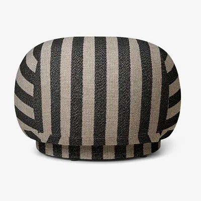 Nordic Nest ferm LIVING Rico pouf sit pouf Louisiana sand black