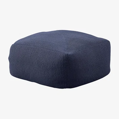 Nordic Nest Cane-line Divine pouf Midnight blue