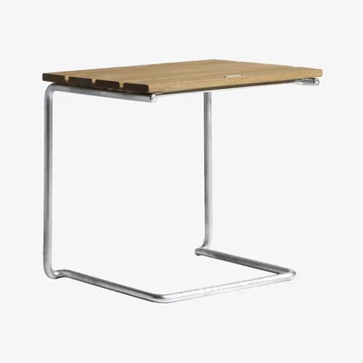 Nordic Nest Grythyttan Stålmöbler A3 table/footstool Oak oil-hot-dip galvanized stand