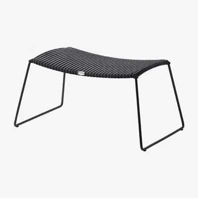 Nordic Nest Cane-line Breeze footstool Black