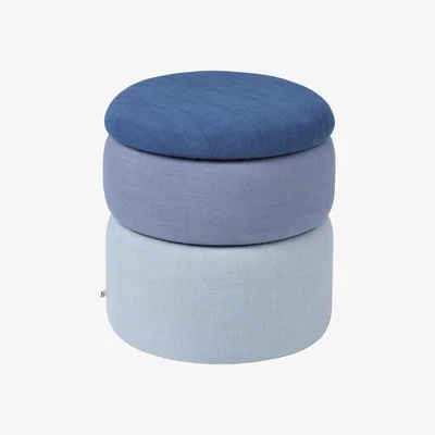 Nordic Nest Broste Copenhagen Pond pouffe 42 cm Blue shades