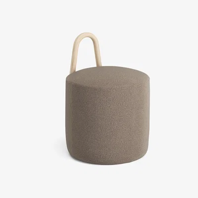 Nordic Nest Swedese Amstelle pouf small oak natural lacquer Main Line Flax 23