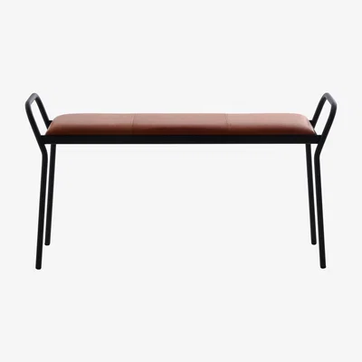 Nordic Nest Maze Anytwo stool Black-vintage cognac