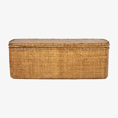 OKA OKA, Rattan Indochine Bed-End Chest, Trunks, Rattan