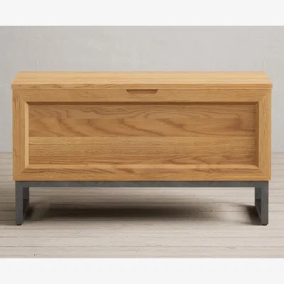 Oak&More Loft Solid Oak Blanket Box