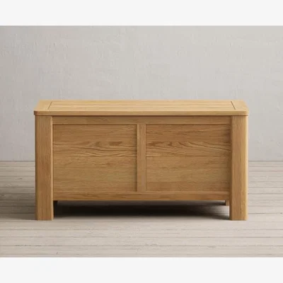 Oak&More Eclipse Solid Oak Blanket Box
