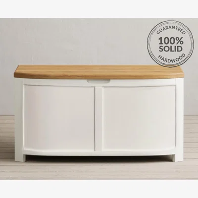 Oak&More Bradwell Oak and Chalk White Painted Blanket Box