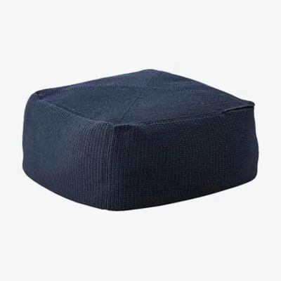 Olivia's CANE-LINE Divine Outdoor Footstool Midnight Blue