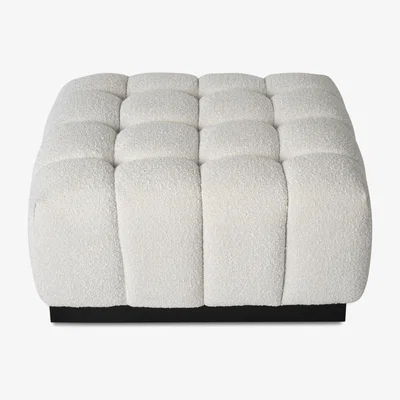Olivia's Liang & Eimil Marat Ottoman - Boucle Sand