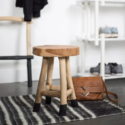 Olivia's Olivia's Nordic Living Collection - Hansen Stool in Brown