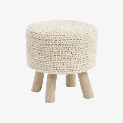 Olivia's Libra Nomad Natural Knitted Stool