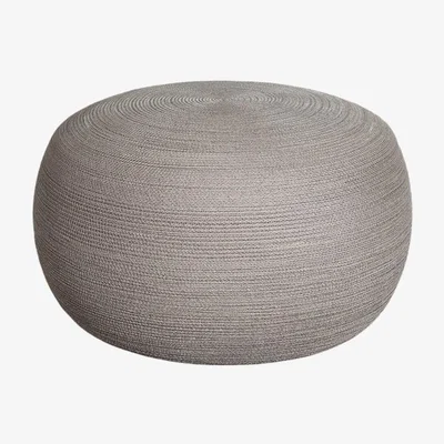 Olivia's Cane-line Circle Conic Taupe Large Outdoor Footstool