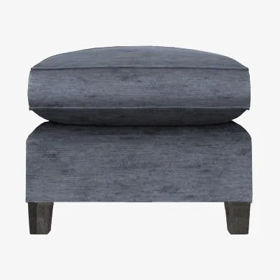 Olivia's Duresta Haywood Monarch Footstool / Steel