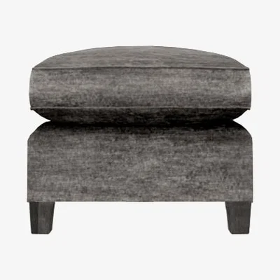 Olivia's Duresta Haywood Modena Footstool / Monument Grey